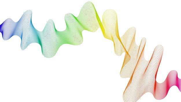 abstract backdrop with wave gradient lines