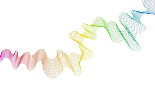 abstract backdrop with wave gradient lines