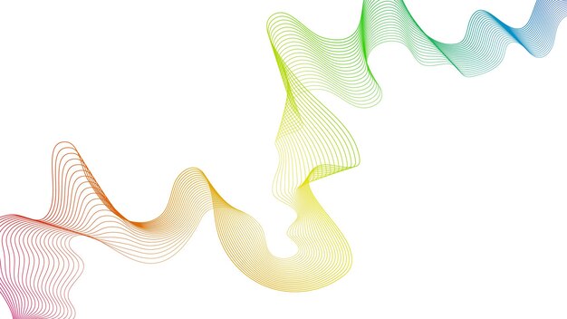 abstract backdrop with wave gradient lines