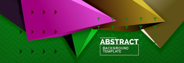 Abstract background colorful minimal abstract triangle composition