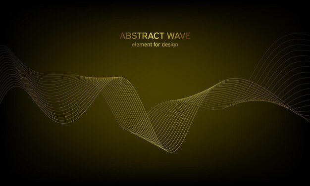 abstract background colorful wave element stylized line