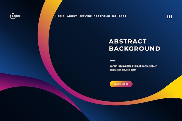 Abstract Background Dynamic Wave Colorful is used for website UI UX creativity and vibrancy