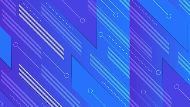 Abstract background Geometric Blue Pattern with Linear Elements
