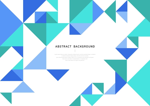Abstract background illustration of blue triangles