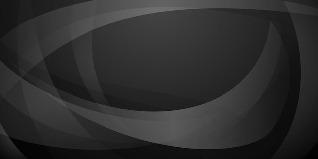 abstract background made of curved lines in black and gray colors
