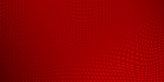 Abstract background made of halftone dots in red colors