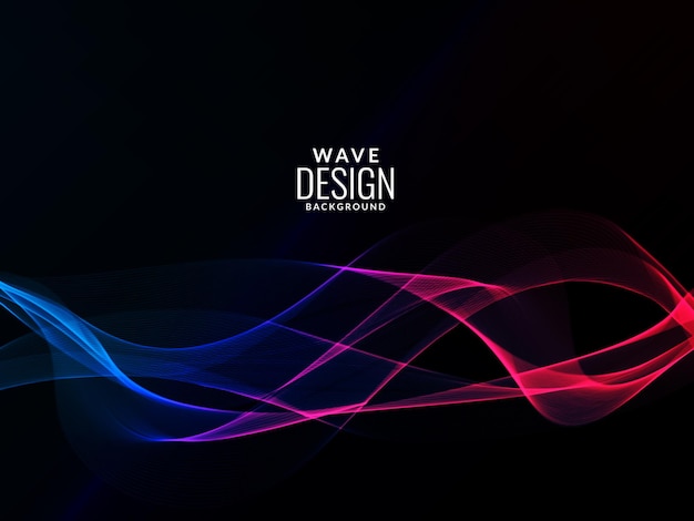 Abstract background modern colorful wave background dark pattern