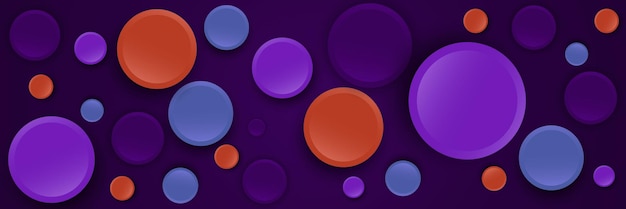 abstract background of colorful circles vector stylish effect