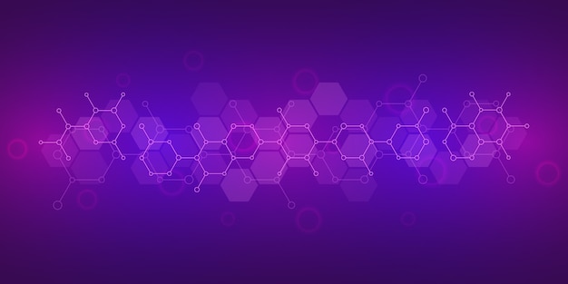 Abstract background of science and innovation technology.