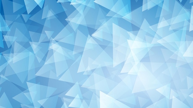 Abstract background of small triangles in blue colors