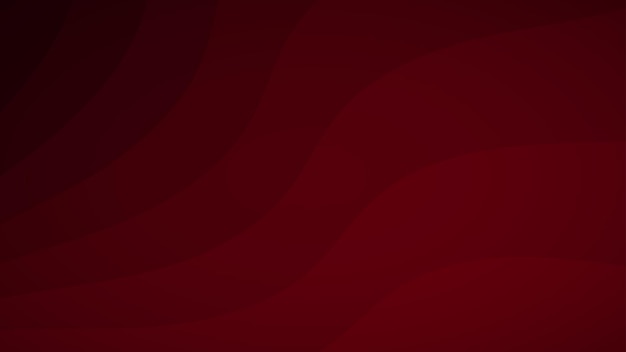 Abstract background of wavy lines in shades of red