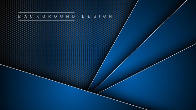 Abstract background overlapping lines 3d paper cut style vector illustration