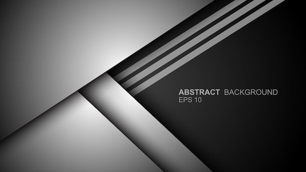 Abstract background overlapping lines 3d paper cut style vector illustration