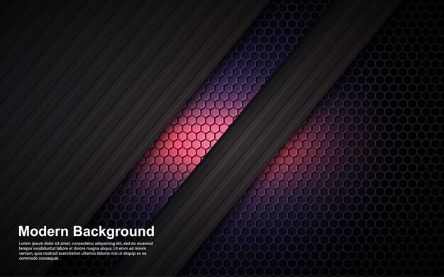  Abstract background purple dimension on black modern