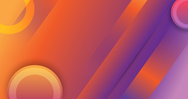 Abstract background slice style geometric vibrant shape gradient color elements in soft colors