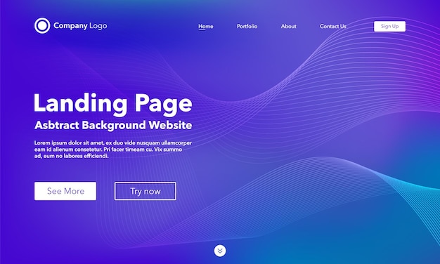 abstract background. template landing page websites.