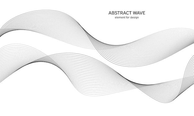 abstract background wave with lines.