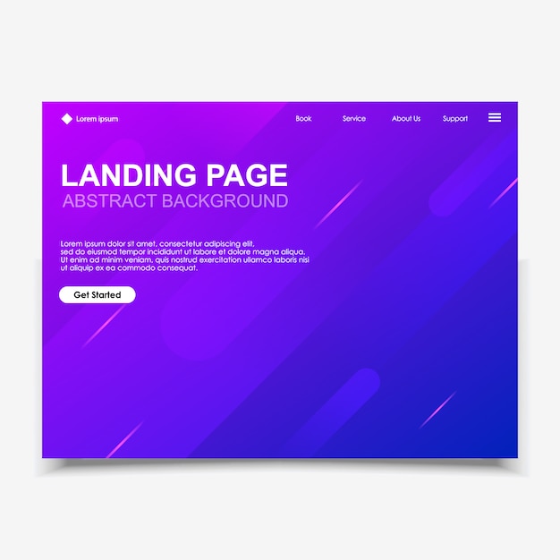 Abstract background website Landing Page.