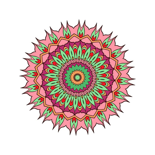 abstract background with a colorful mandala pattern .