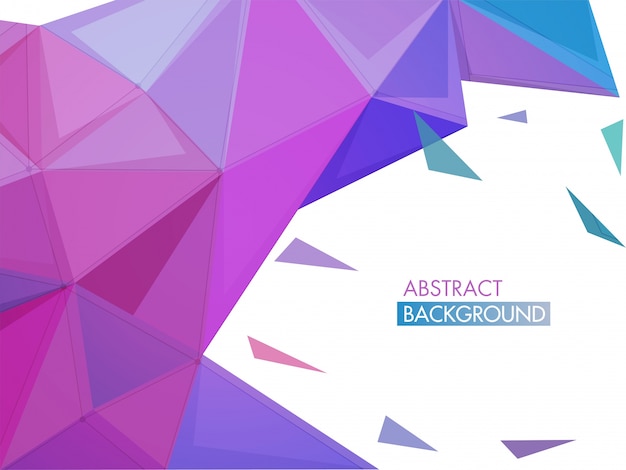 Abstract background with blue and purple forms