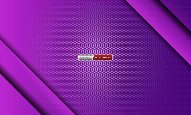Abstract background with hexagonal shape purple and pink color
