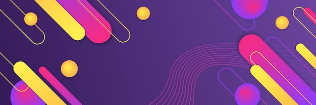 abstract background with modern futuristic graphic. purple gradient background with stripes. geometric pattern template with memphis style design