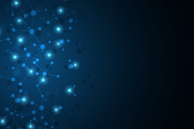 Abstract background with molecule DNA