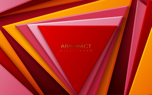 Abstract background with multicolored triangles