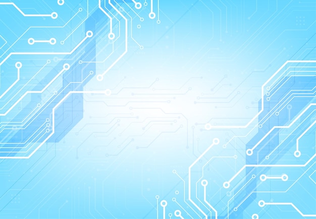 Abstract background with technology circuit board texture Electronic motherboard illustration Communication and engineering concept Vector illustration