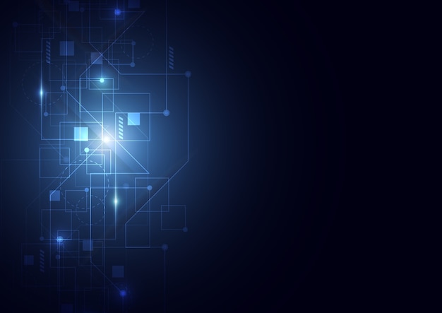 Abstract background with technology circuit board texture. 