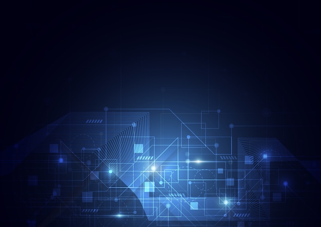 Abstract background with technology circuit board texture. 