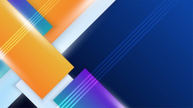 Abstract background with triangles squares colorful shapes waves lines circles and pattern