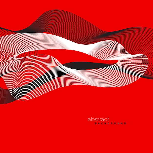Abstract background with wavy blend shape