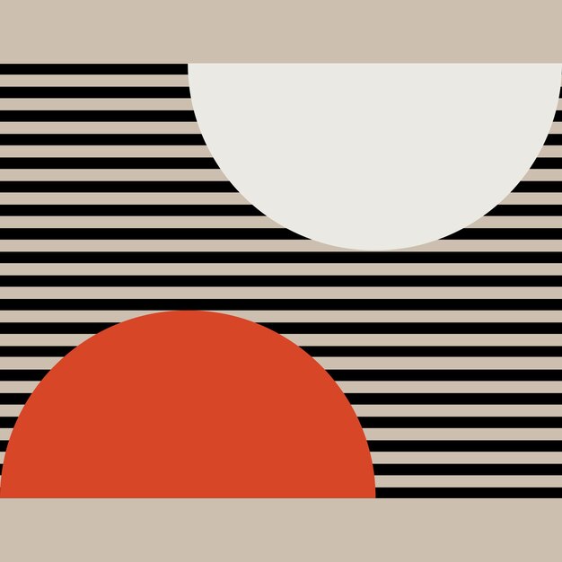 Abstract bauhaus Art Background Template