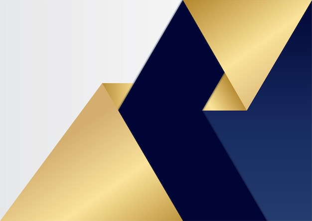 abstract blue and gold white background with gold threads. abstract polygonal pattern luxury dark blue with gold.