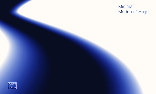 Abstract blue and white gradient background with curved wave transition minimal modern vector design template for web layout presentation or digital branding