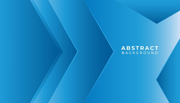 abstract blue background with arrow shape