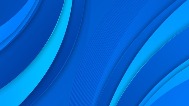 Abstract blue background with geometric shapes decoration  