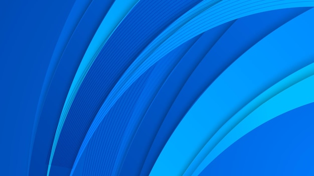 Abstract blue background with geometric shapes decoration  