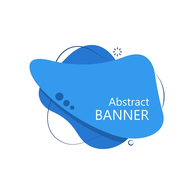 Abstract Blue Banner Design Vector illustration