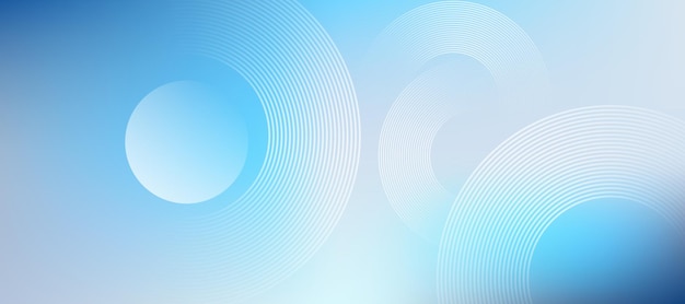 Abstract Blue Circles Background