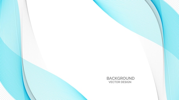 Abstract blue curve paper layers background