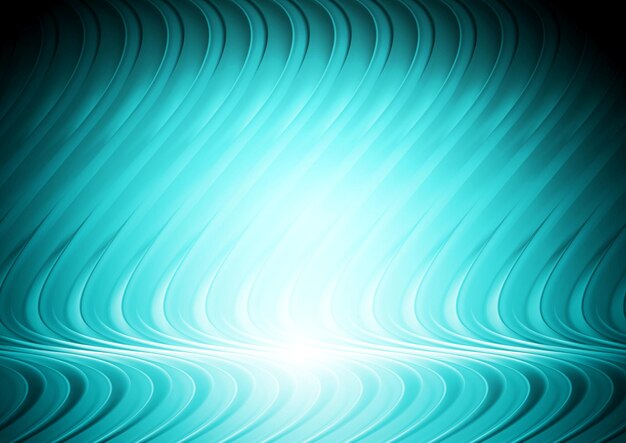 Abstract blue cyan wavy design