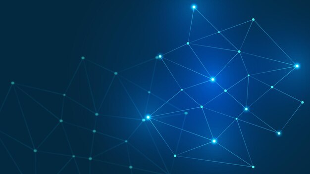 abstract blue geometric low poly background