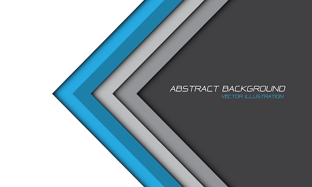 Abstract blue gray arrow white blank space design modern futuristic background vector illustration.