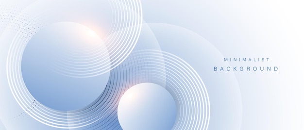 Abstract blue modern background with circle elements