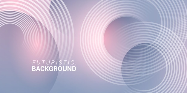 Abstract blue purple modern background with glowing line circle elements Futuristic technology concept