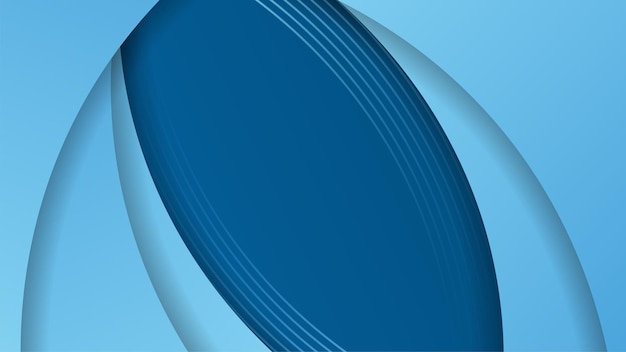 Abstract blue shapes background with wave paper cut style and modern technology geometric pattern Vector abstract graphic design banner pattern presentation background web template