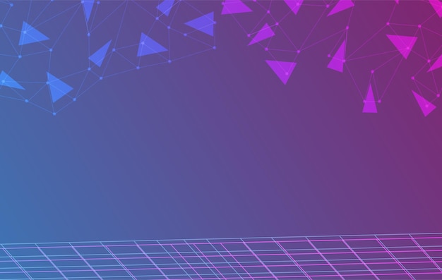 abstract blue tech background vector design