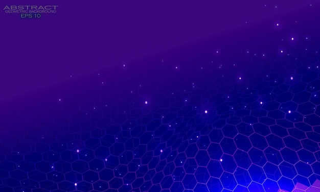 Abstract blue wave circle geometric background